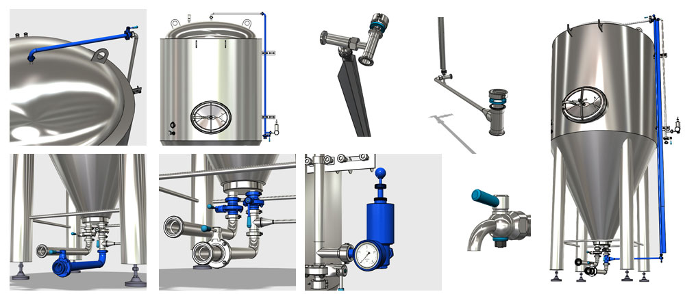 CCT M components 1000x430 - Cold block – equipment for the cold process of the beer production