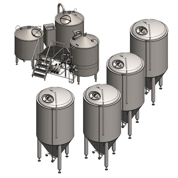 microbreweries breworx tritank 001 - Breweries - microbreweries - fully equipped systems for the beer production
