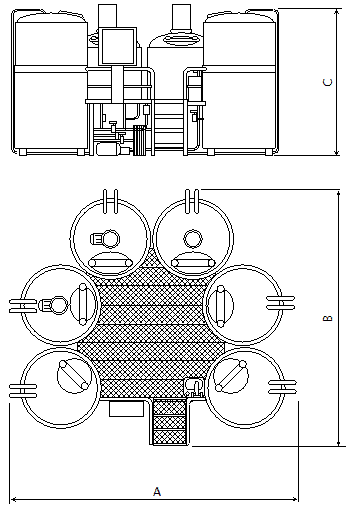 brewhouse breworx oppidum - dimensions