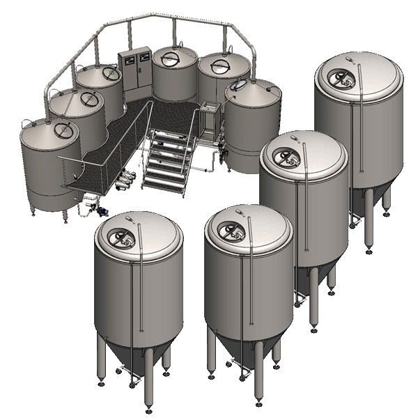 Cervejarias industriais Oppidum com grande capacidade de produção
