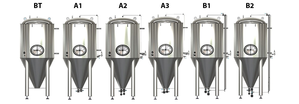 CCT M modular cylindrical conical tanks allsets marked 1000x350 - CCTM-A3 Offer for the modular tanks CCTM in configuration A3