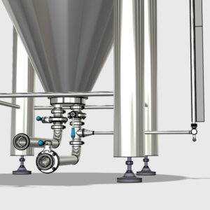 CCTM B2x008x600 - CCT-M | خزانات معيارية أسطوانية مخروطية الشكل (وحدات تخمير البيرة)