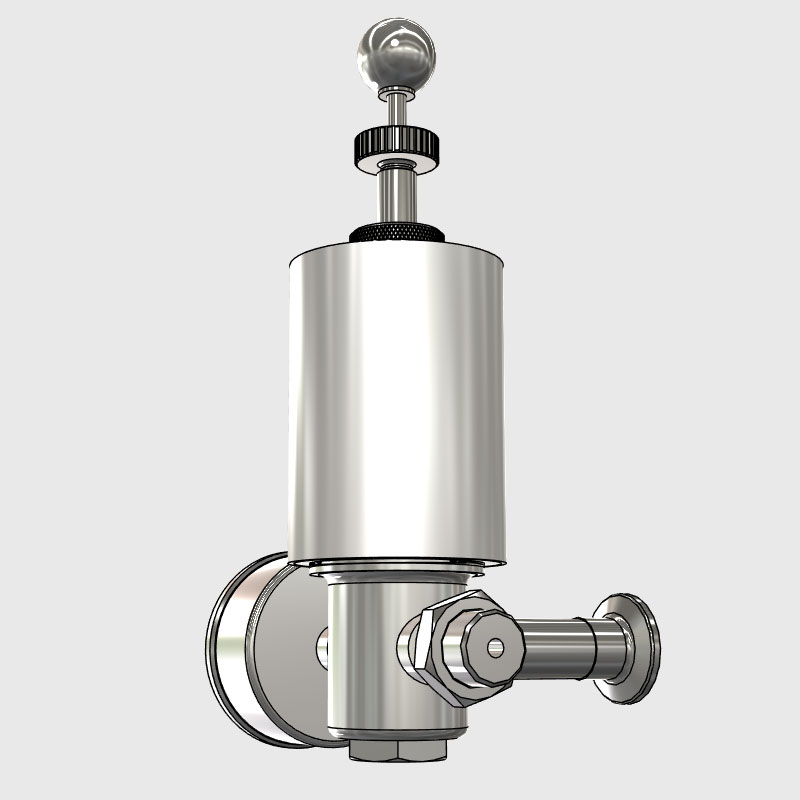 MTS RV1 007 600x600 - RV1 - Überdruckventil mit Manometer