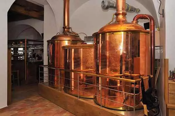 Equipment to malt processing and boiling hot wort
