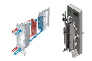 Cooling and aeration of wort - plate heat exchanger and compact wort cooler and aerator