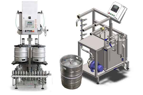 Filling of cider into kegs