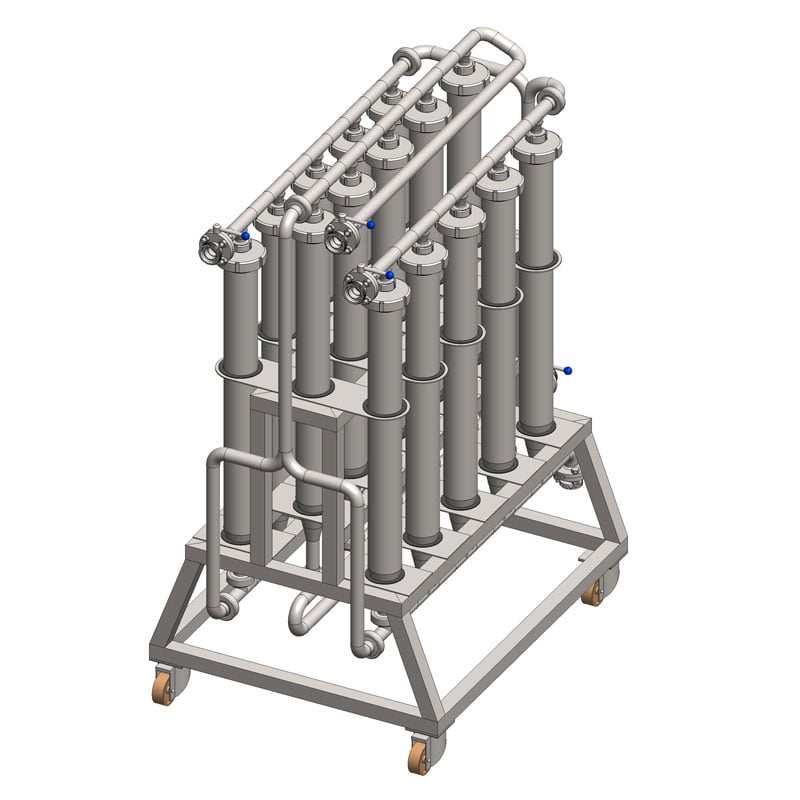 Candle kieselguhr beer filters