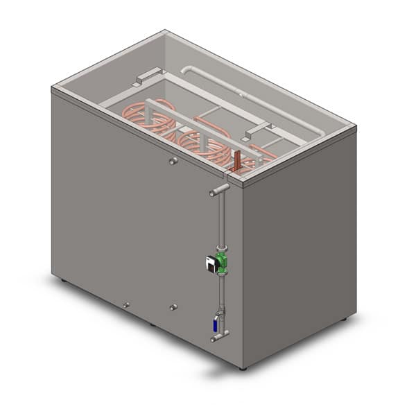 Cooling media storage tanks