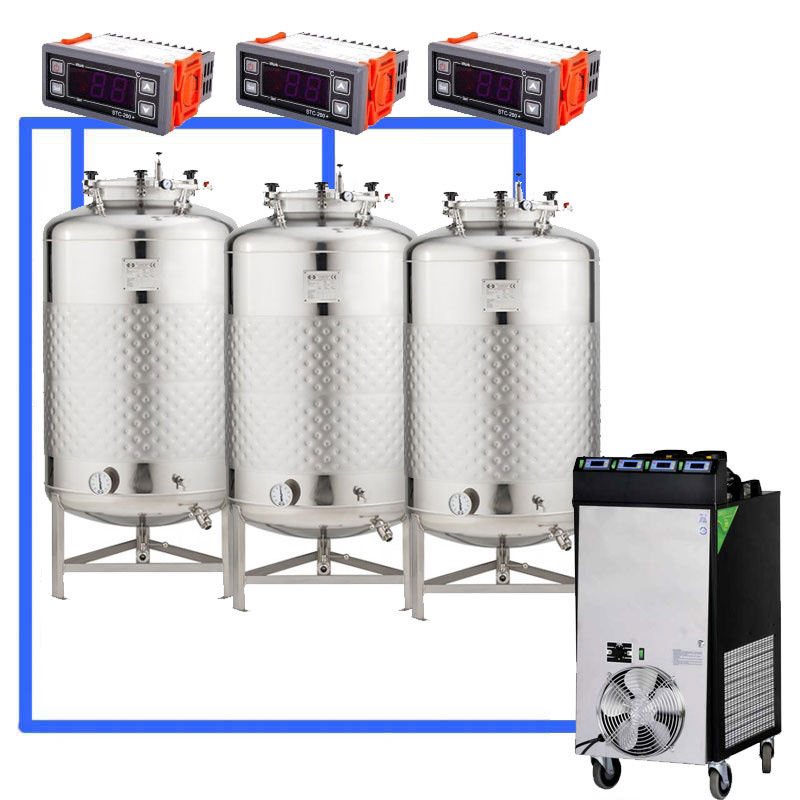 Kompakte Fermentationssysteme mit Niederdrucktanks 2.5 bar