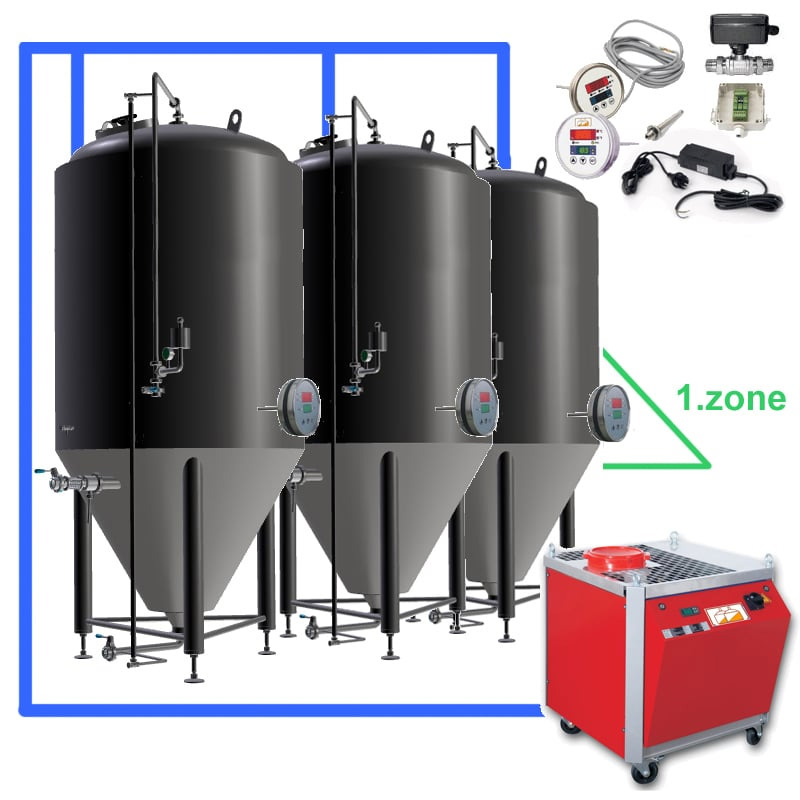 CFS with the on-tank controlers, CCT tanks 3.0 bar with one cooling zone