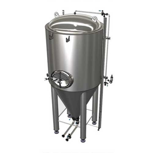 Modulaire cilindrisch-conische gistingstanks voor cider