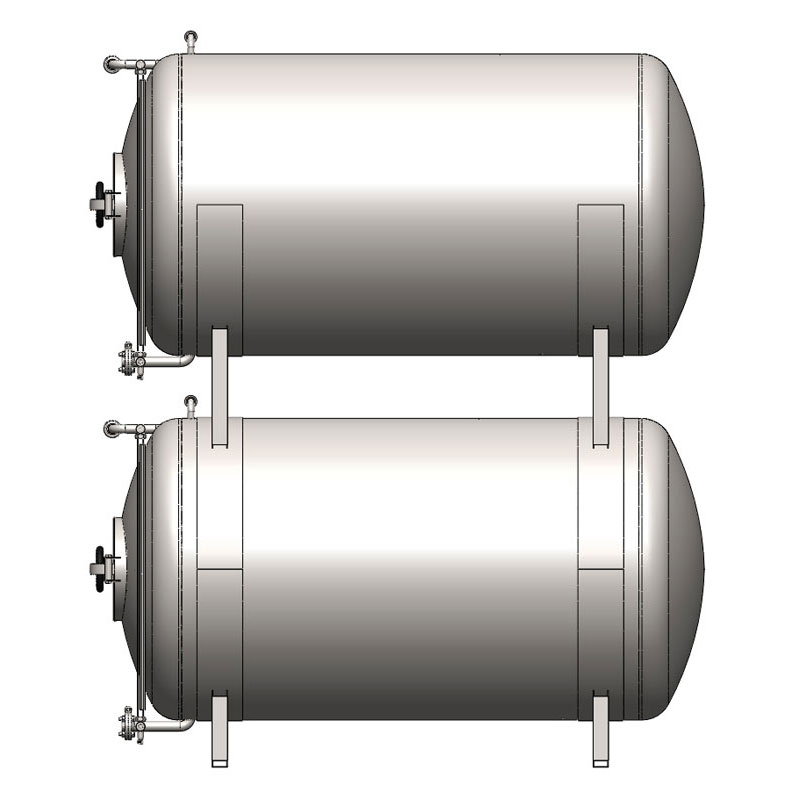 Cuves de maturation de la bière isolées horizontalement