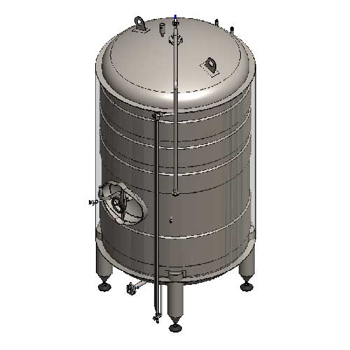 Vertical insulated beer maturation tanks