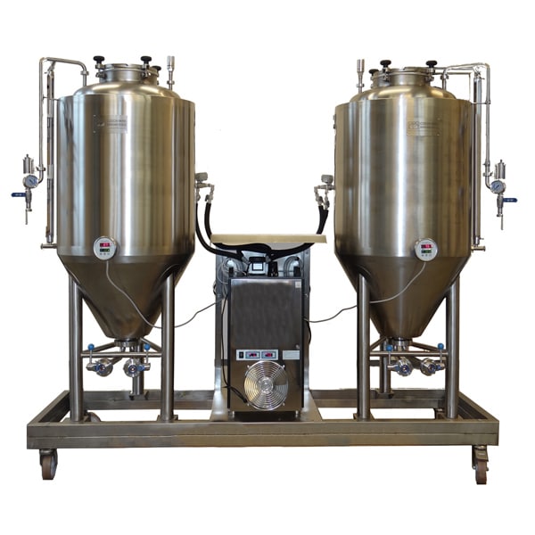 Compact beer fermentation units