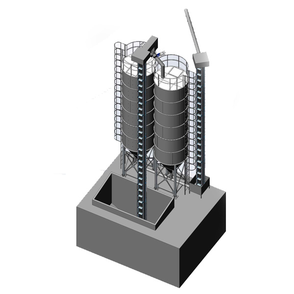 MSS-2×40 Malt storage silo 2x40m3